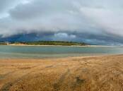 Heavy clouds over Harvey Dam. Picture by Haydn Jones on Twitter/X